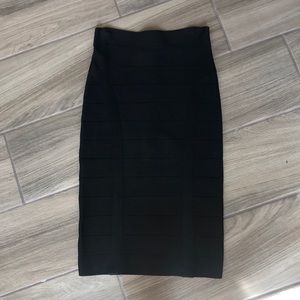 Bebe Midi Black Skirt